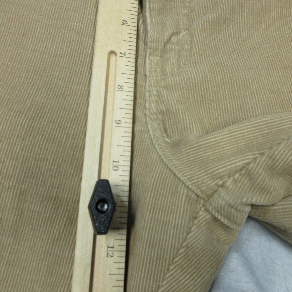 Vintage Levi's Corduroy Pants Womens 12 Khaki Straight Leg 941 Made USA 90s - Picture 7 of 16